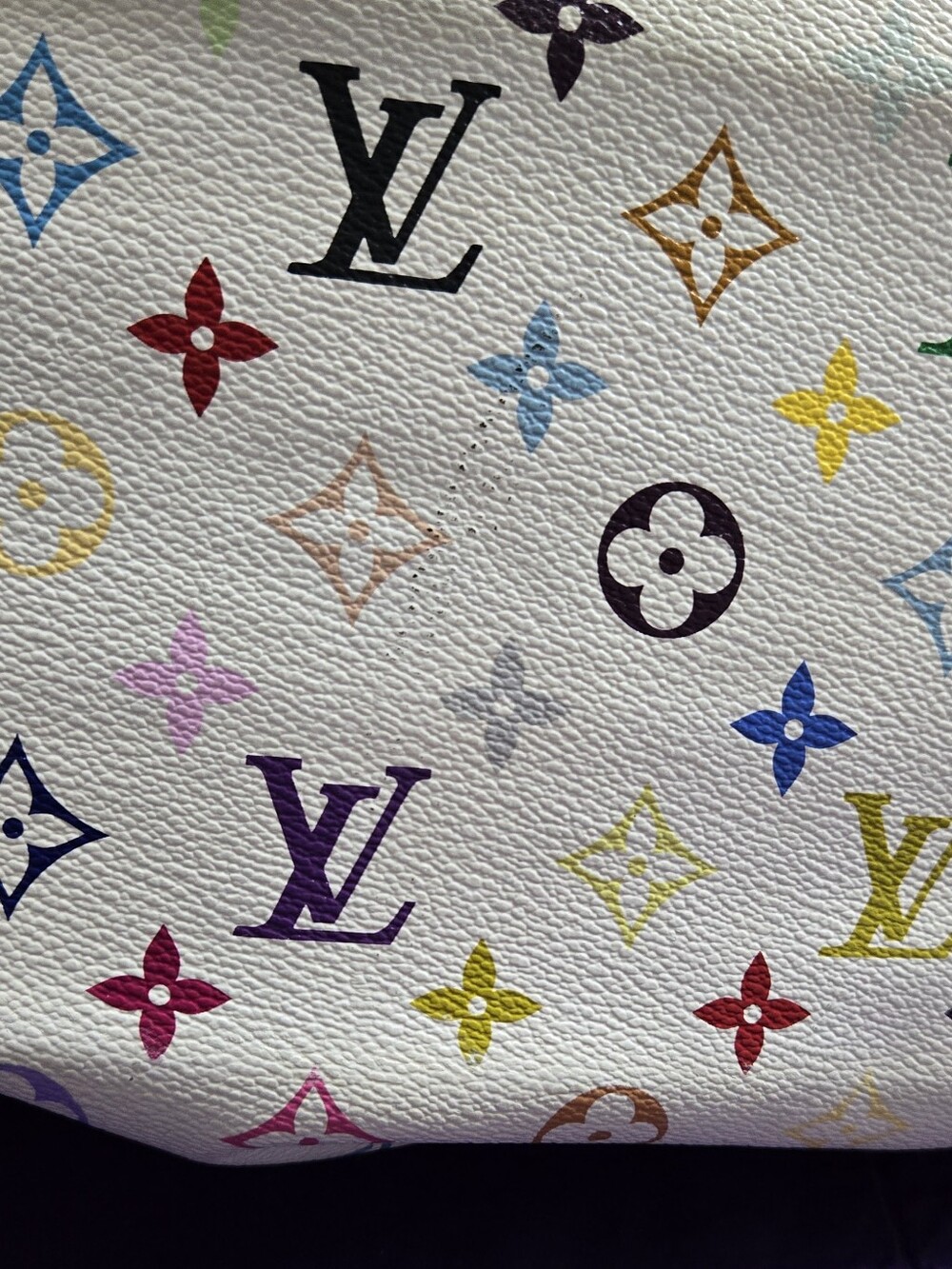 Louis Vuitton Murakami Ursula Multicolor Monogram White Canvas Tote - Picture 10 of 16